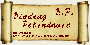 Miodrag Pilindavić vizit kartica